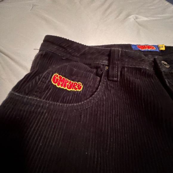 Empyre Loose Fit Black Corduroy Skate Pants - Picture 4 of 5